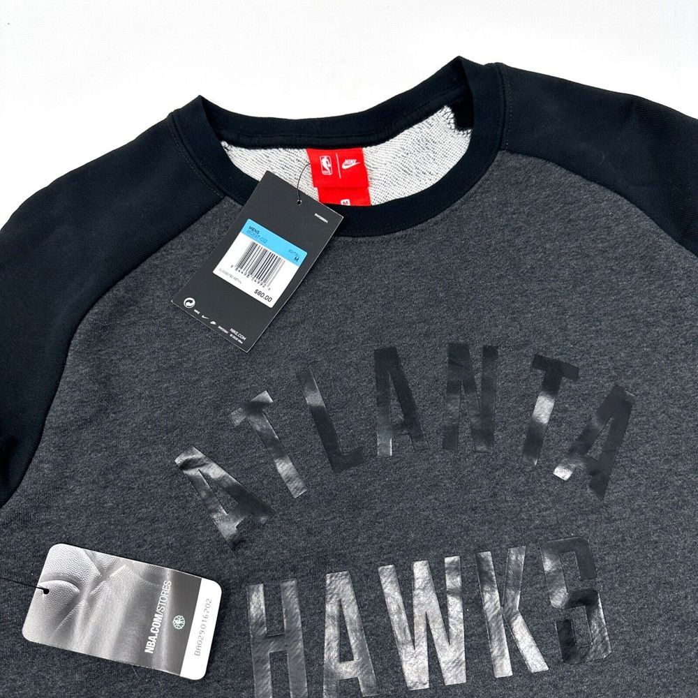 Nike Atlanta Hawks Club Logo BRAND NBA Sweater Adult‎ Medium Side Zip 860697 NWT